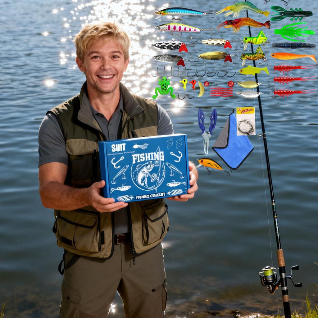 672A Luya Mysterious Fishing Equipment All Fishing Kits Big Mouth Bass Small Mouth Bass Troutbait Fishing Set