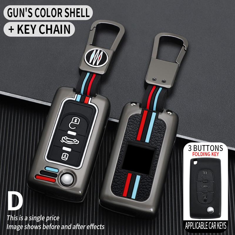 2 3-Tasten Auto Schlüsselhülle Abdeckung Halter Schale für Peugeot 308 207 307 3008 5008 Fob für Citroen C2 C3 C4 C8 Schlüssel Zubehör