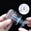 Nail Art Stamper,Clear Silicone Stamping Jelly with Scraper for DIY Nail Decors Transparent Visible Body,No Misplacement