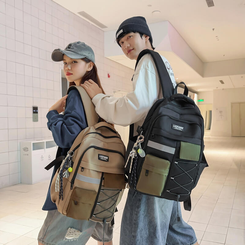Senior High School Student Schoolbag Women's Large Capacity Travel Backpack Men's Campus Sports Backpack