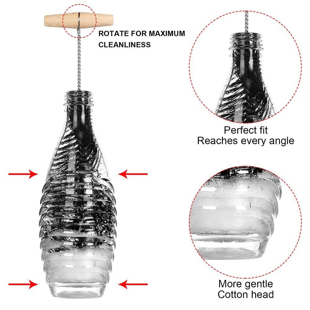 Drink Wineglass Bottle Cup Glassware Jars Cleaner Kitchen Cleaning Tool Cleaning Brush  Home