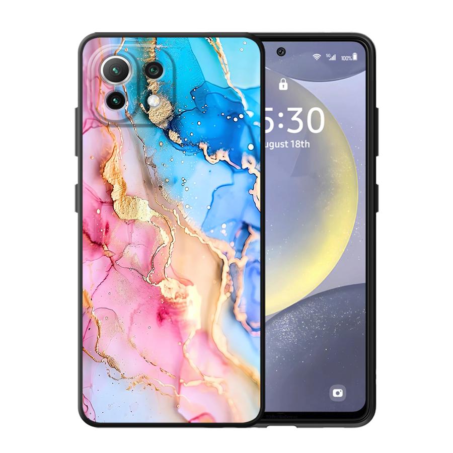 Farbige Marmor Hülle für Xiaomi Mi 11T 11 15 Pro 10T 13 Lite 12X 14 12T Pro 12 Funda Handyhülle