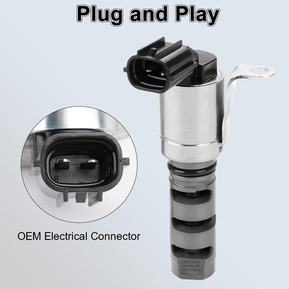 2PCS Engine Variable Valve Timing (VVT) Solenoid Intake Exhaust Compatible with Lexus ES300h GS200t Toyota Avalon Camry Corolla Highlander Scion iM