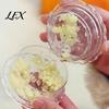 Hand Operated Garlic Press Mincer Tool, Multi-Purpose Manual Rotating Press, Bite-Teeth Crushing Clear Structure Masher, Transparent Easy To
