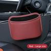 SEAMETAL Car Door Storage Box PU Leather Auto Seat Back Hanging Cup Holder Trash Can Multi-function Car Storage Pocket Organizer
