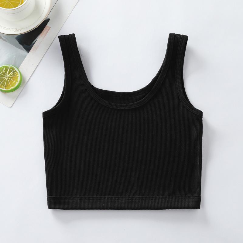Colorful Anti-Protrusion Mid-Length Tank Top for Teen Girls
