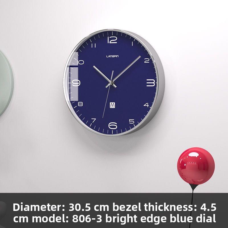 

Modern Nordic Wall Clock Metal Silent Living Room Wall Watch Bedroom Simple Clock Creative Entrance Hall Decorative Ornaments