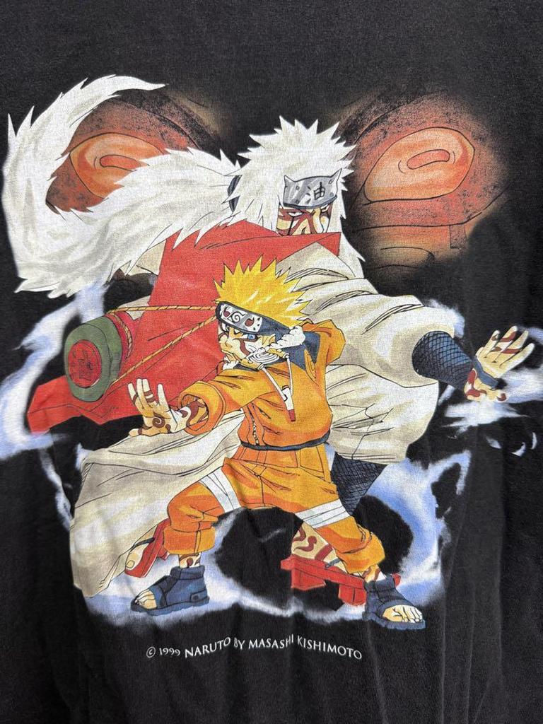 [USED] Rare Naruto cover art double-sided print T-shirt