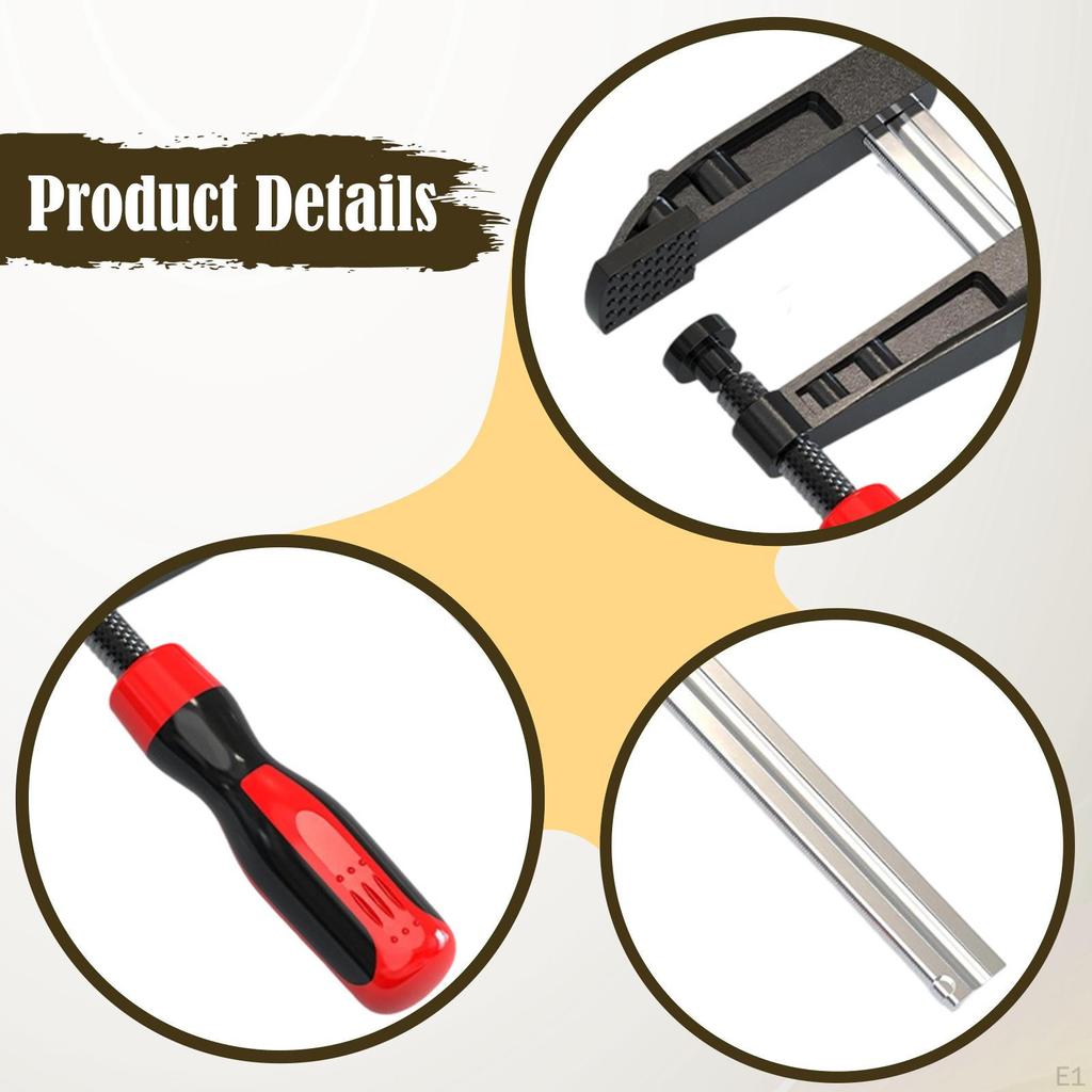 Bar Clamp F Carbon Steel Heavy Duty Fast Sliding Clip Woodworking Tool for Workbench