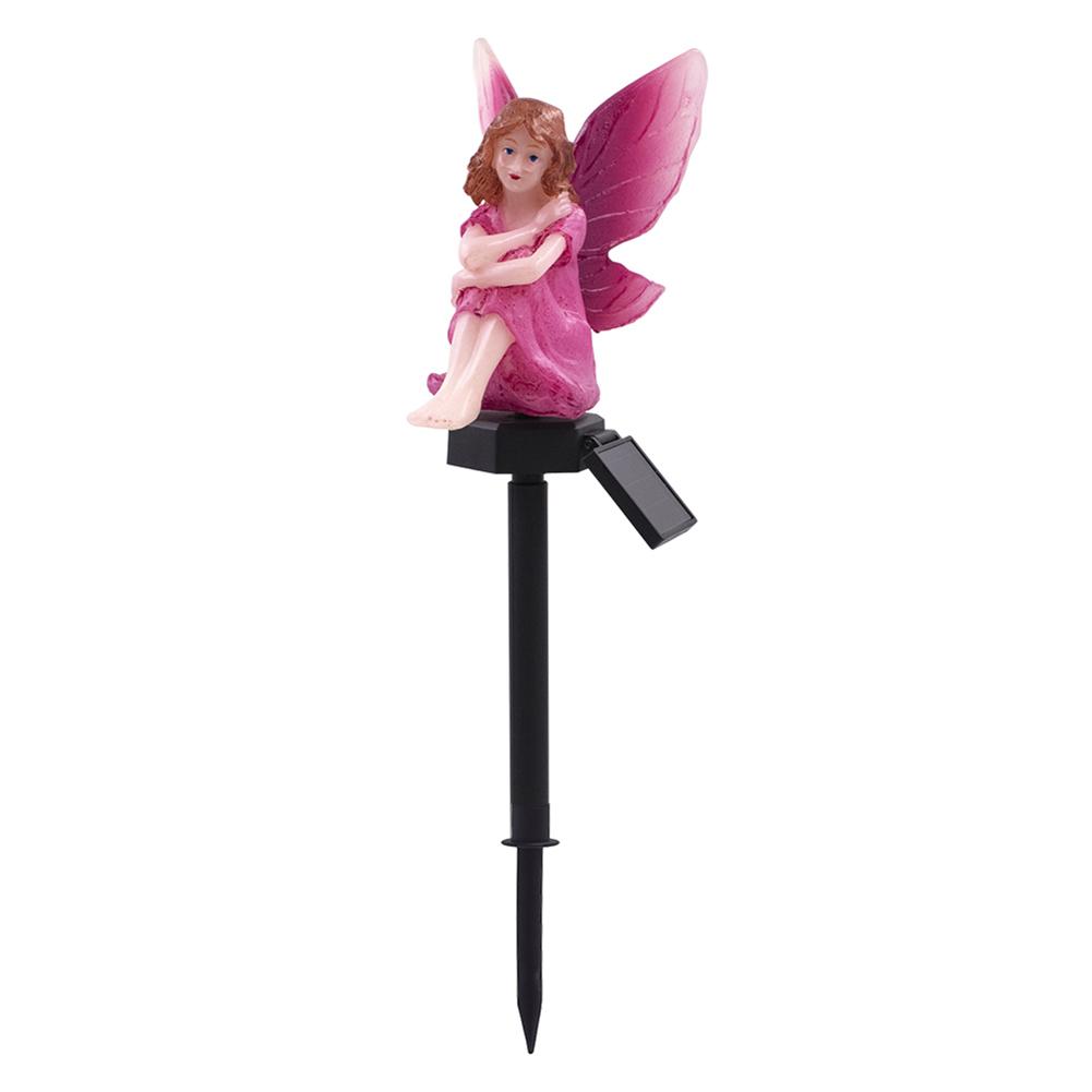 Waterproof LED Solar Light Creative Flower Fairy Lawn Stake Lamps Outdoor Garden Landscape Lights Courtyard Decoration