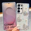 Samsung S265 Ultra Pouzdro na telefon Srdíčko s kamínky a třpytivou perlou, Plné krytí pro Galaxy S25 FE A57, Luxusní design.