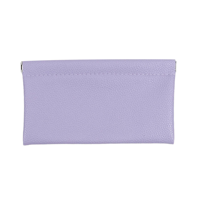 Self-closing First-layer PU Leather Long Wallet Passport Driver's License Document Holder Data Cable Cosmetic Bag