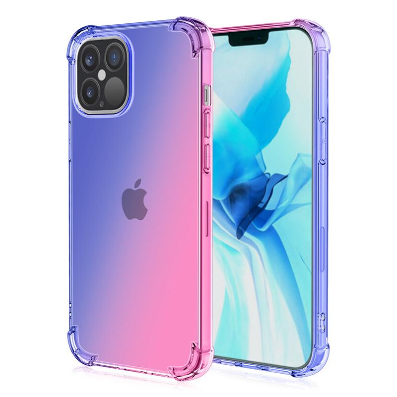 For iPhone 15 Pro Max Gradient Color TPU Phone Case Anti-drop Phone Cover