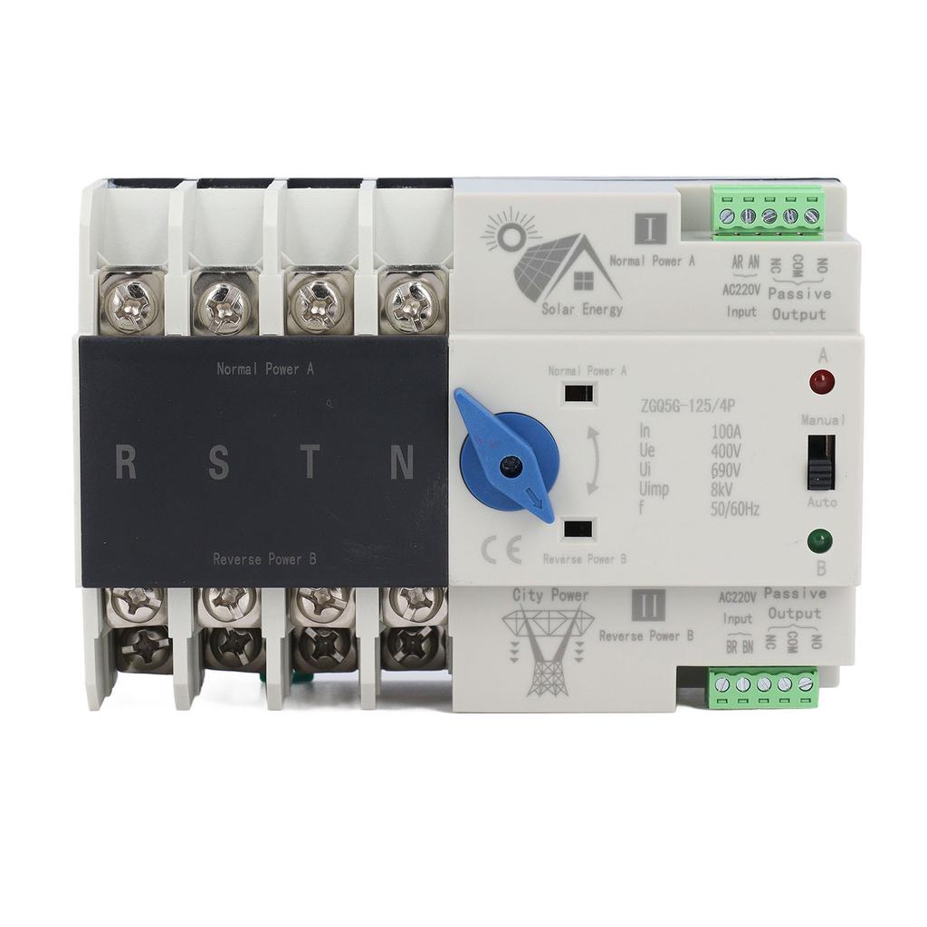 Dual Power Automatic Transfer Switch 4P ATS 100A Automatic Transfer Switch for Shopping Mall
