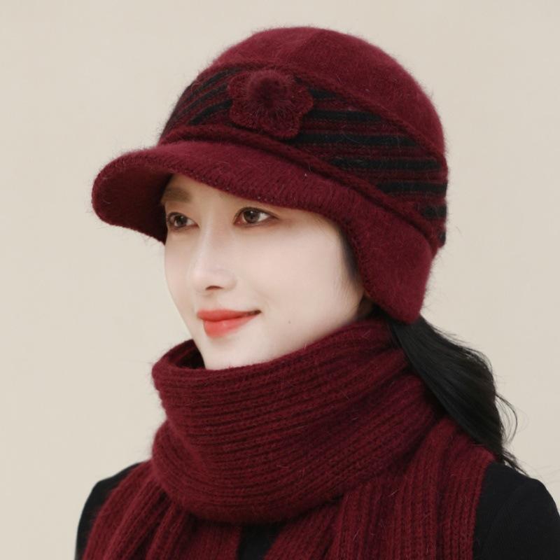 Уютный вязаный берет для женщин — зимнее тепло с защитой ушей — фото 3
