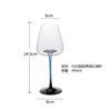Luxury Black Bow Tie Burgundy Wine Glass Decanter Set Large Crystal Wine Champagne Goblet Bar Set