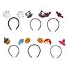 Halloween Headband for Kids Adults Glitter Pumpkin Bat Ghost Skull Hair Accessories