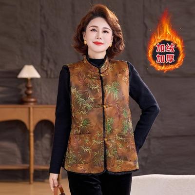Winter Cotton-padded Vest Jacket Plus Size Vest Autumn and Winter Thickened Thermal Vest Women