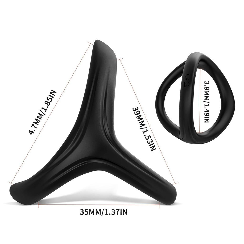 Ring With Scrotum Ring With High Quality Elastic Silicone Ring