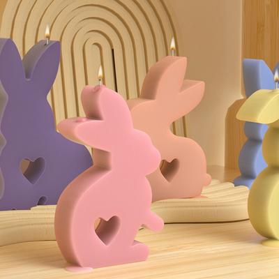 Bunnies Statue Silicone Molds for Epoxy Resin Handmade Silicone Soap Molds Chocolate Fondant Silicone Mould