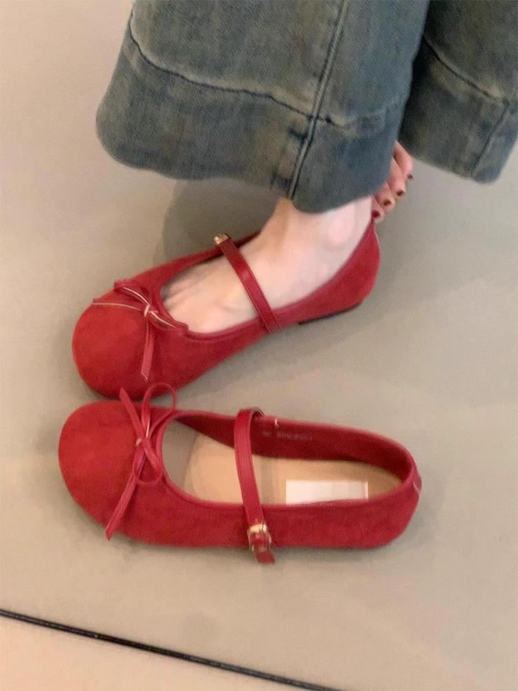 

Версия в наличии~ Темпераментный бант вечерние туфли женские с открытым вырезом круглый носок туфли-лодочки французские нежные туфли Мэри Джейн 35