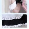 Anime Maid Costume Set Anime Maid Apron Maid Dress, Maid Headpieces, and Maid Bowtie Halloween Cosplay Costume