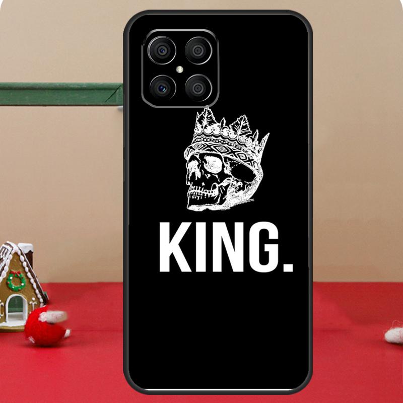 Cute King Queen Crown Case For Honor Magic 8 7 6 Pro Honor 200 400 70 90 Lite X8c X8b X9a X9b X9c X9d Win RT Coque