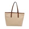 Fashionable Vintage Plaid Tote Bag For Women Stylish Large Capacity Shoulder Bag