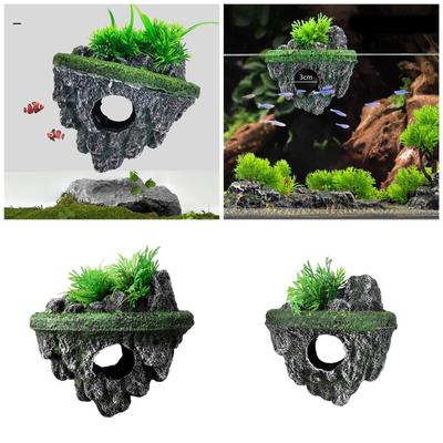 Landscape Hallowed Cave Hideouts Fish Tanks Decorations for Aquariums Terrarium Shrimp Caverns Stone Ornaments