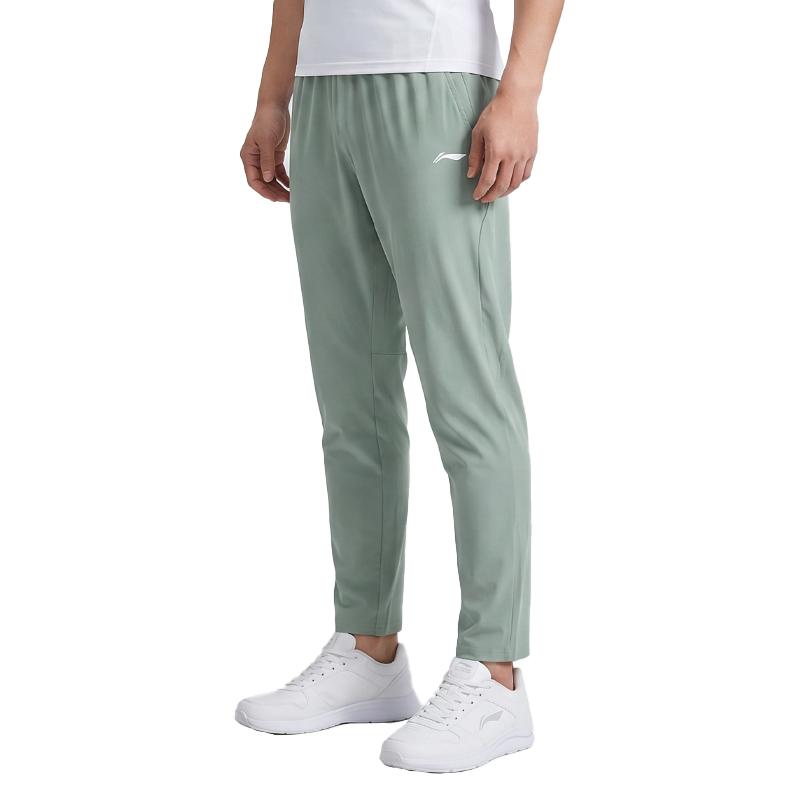 Li Ning Logo Breathable Comfortable Versatile Fashion Trendy Sports Pants Unisex pants AKYY413-1