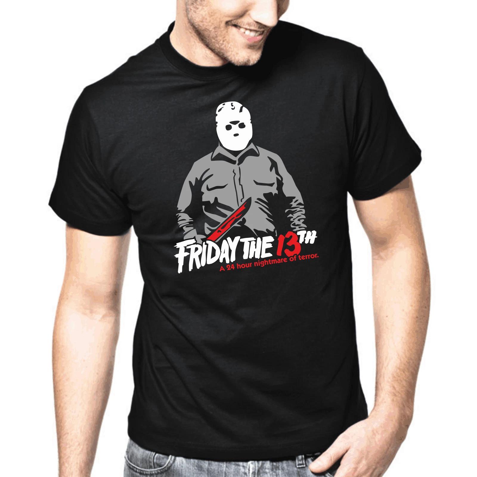 Men s and Women s T-shirts Friday the 13th Jason Horror Retro Hockey Mask Cult XXXXL