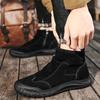 Martin boots men's high-top tooling boots outdoor trendy shoes mid-top leather boots men's autumn casual Martin shoes