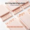 3D Printed Polymer Clay Bead Roller 2-4mm Clay Bead Making Plate Clay Sphere Shaper  Craft Supplies