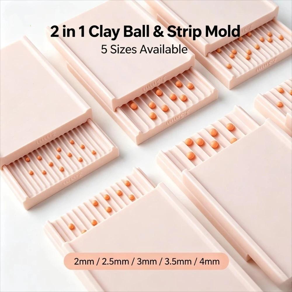 3D Printed Polymer Clay Bead Roller 2-4mm Clay Bead Making Plate Clay Sphere Shaper  Craft Supplies