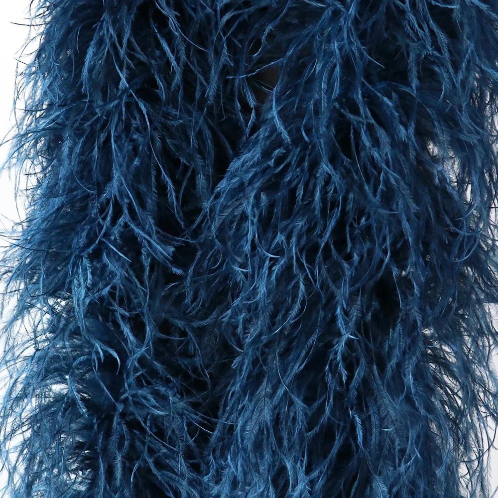 DIY 2 6 10 20 30ply Ostrich Feather Boa for Party/Costume/Shawl/Craft 50CM Ostrich Feathers Trim Costume Feather Top Dress Skirt