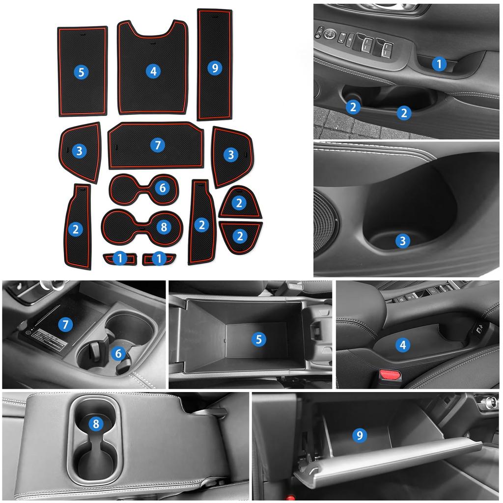 Auto Spec Honda ZR-V RZ Series Interior Rubber Mat Door Pocket Mat Designed for