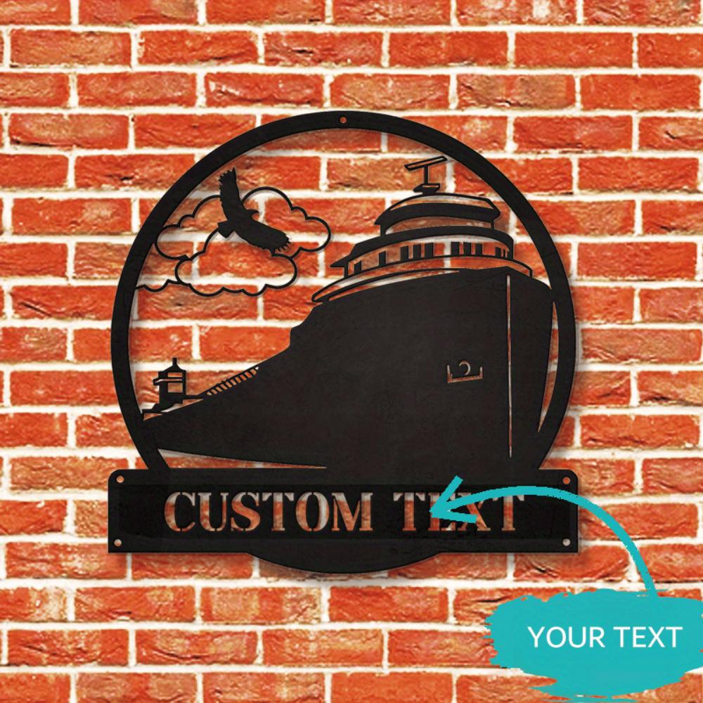 Custom Metal Wall Art Lake Freighter Home Decor Modern Maritime