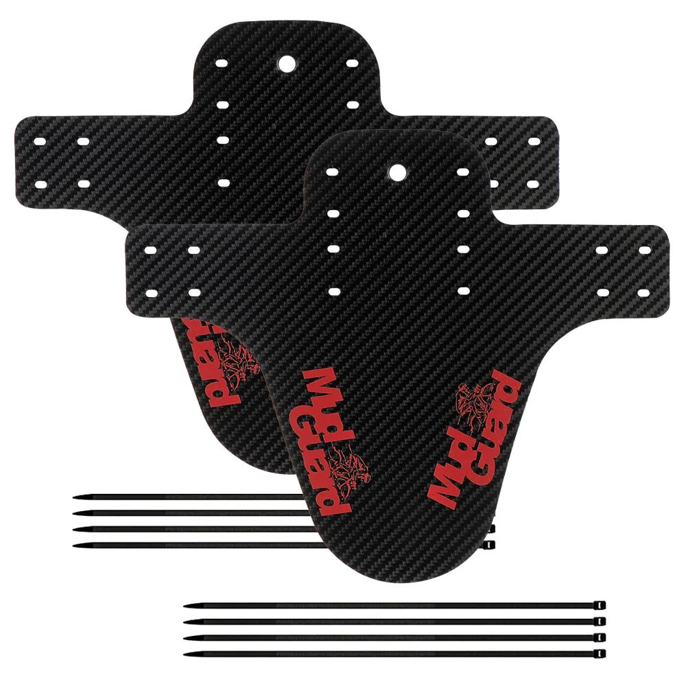 Carbonfaser MTB Schutzblech Set - Ultraleicht Wasserdicht Schmutzfänger für Vorderes Hinteres Rad Mountainbike Fahrrad Zubehör