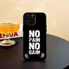 N-No P-Pain No Gain Gym   Phone Case Silicone Soft For IPhone 17 16 15 14 13 12 11 X XR Plus Pro Max Plus