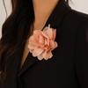 Exaggerated Fabric Flower Brooch Flower Pin Sweet Duck Bill Clip Pin Dual Purpose Rose Brooch