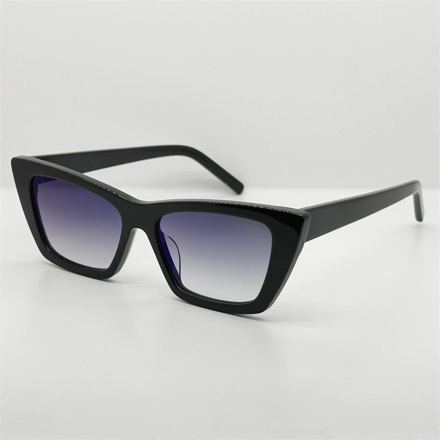 Trendy Yangshulun cat-eye black sunglasses, super cool and unique, round-face sunglasses, same style as popular with female influencers, makes the