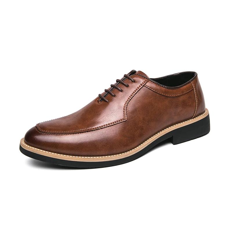 Genuine Leather Men's Formal Shoes Business Men Office Shoes British Style Men's Casual Shoes Social Shoe Male Chaussure Hommes