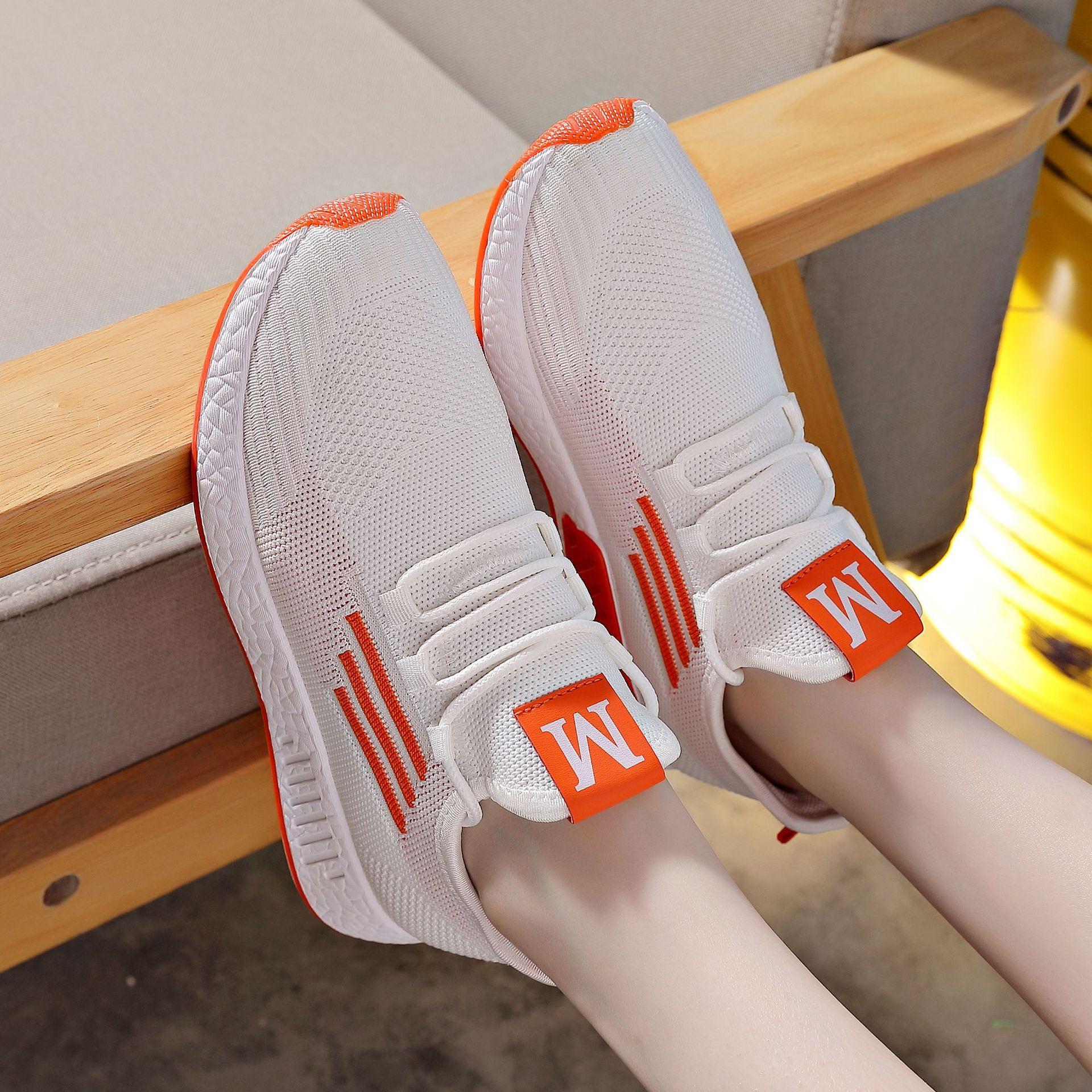 

2024 весна и лето новые спортивные женские кроссовки попкорн кокос кроссовки универсальные повседневные одинарные сетчатые кроссовки женские 36