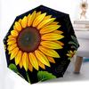 1pc Sunflower Pattern Automatic Folding Umbrella - 8-Rib Compact Travel Umbrella Durable & Portable for Outdoor Use, Perfect Gift041