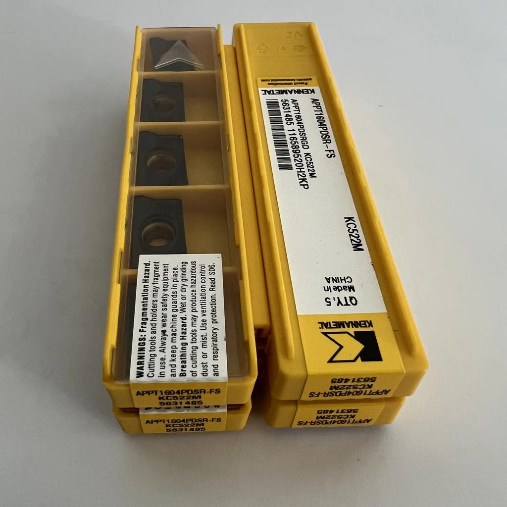 KENNAMETEL / APPT1604PDSR-FS KC522M / Original carbide blade 10 Pcs