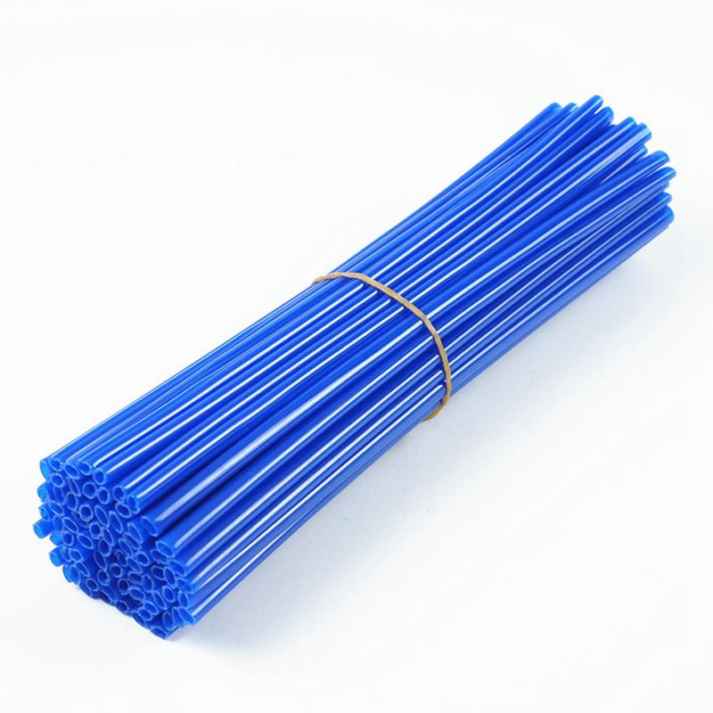 LMoDri 72pcs Bike Wheel Spoke Protector Colorful Motocross Rims Skins Covers Off Road Bike Guard Wraps Kit Motorcycle Bike