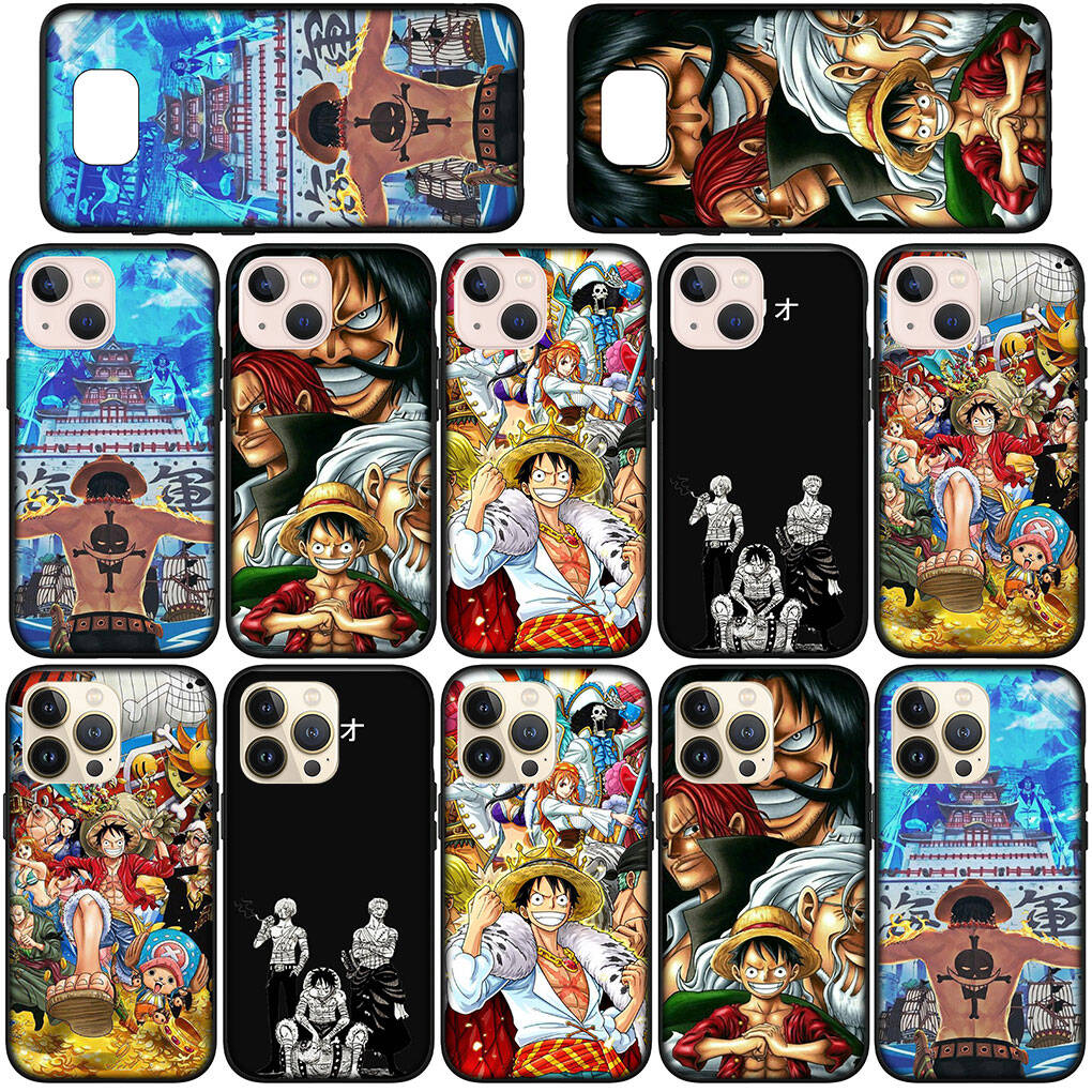 Phone Case for iPhone 17 15 16 Plus XR Redmi Note 14 12 11 13 Pro Max Huawei P30 P20 Lite Y9 OPPO A60 A40 A80 A18 A16 A54 Anime Luffy One Piece Cover