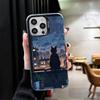 Healing Sense Cat Rain Soft Phone Case for iPhone 15 16 17 Pro Max 17Air 16E 14 Plus 13 12 Mini Shockproof Cover Back Shell