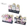 Functional Holiday Kitchen Gadget Halloween Wooden Napkin Holder, Ghost Pumpkin Tabletop Decor for Dining Room, Decorative Stand Restaurant