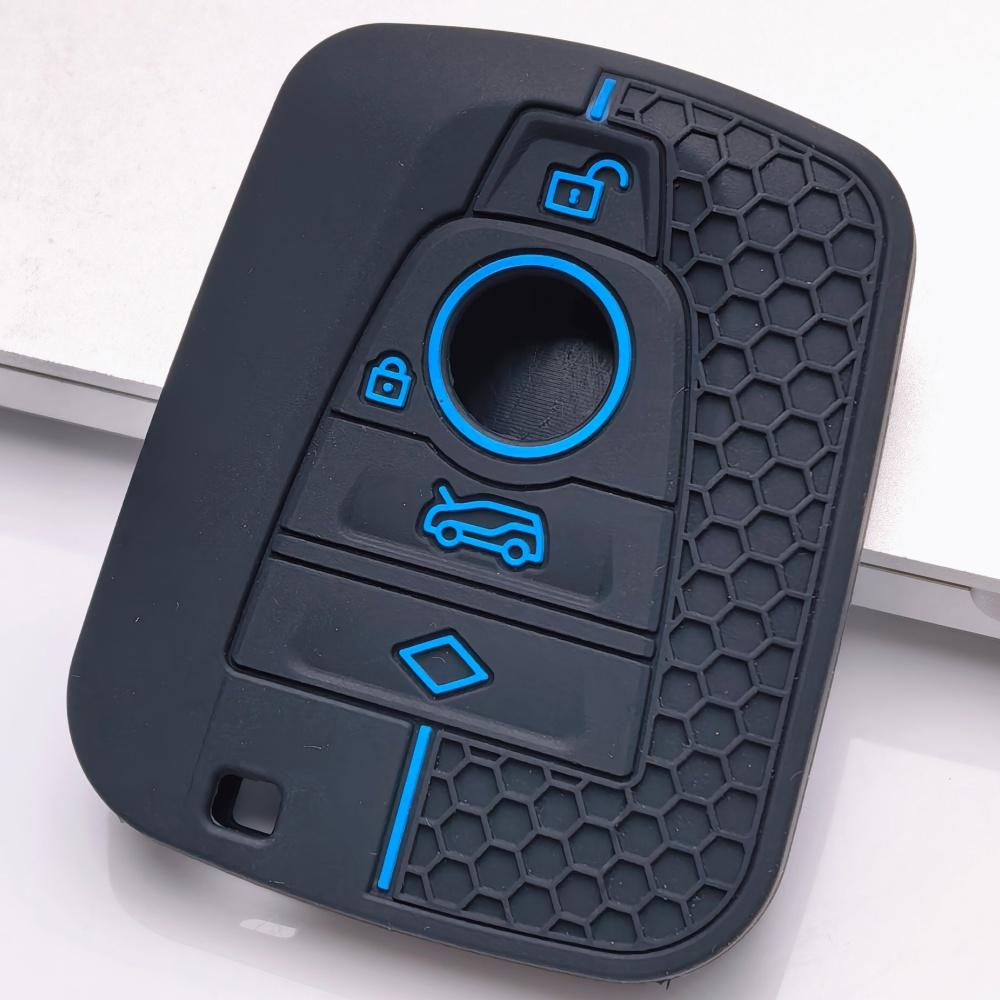 Key Fob Cover for BMW I3 I8 Anti-Scratch Shockproof Protective Shell Holder Shockproof Structure Soft Grip Texture Easy Install Design